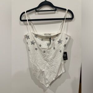 NWT Express Sequin Stars Bodysuit